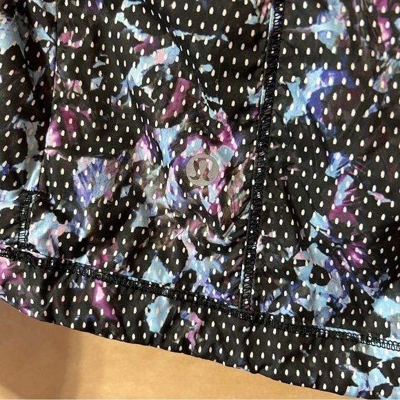 Lululemon | Back Pack It Jacket Floral Sport Tranquil Blue Zip Up Hoodie Size 8 - Picture 13 of 16